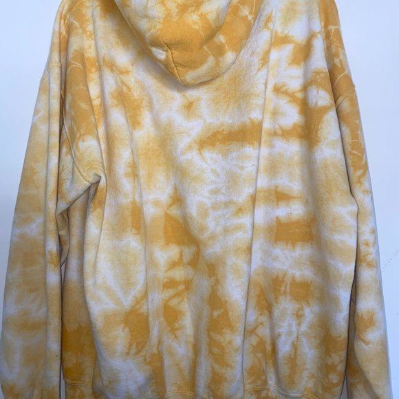 Yellow tie-dye hoodie, size XXL, originally from Rue 21 - Picture 3 of 3
